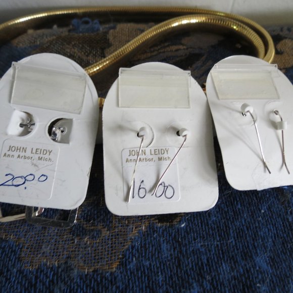 3 Pairs Sterling Silver Earrings,  Basic Elements - Picture 5 of 5